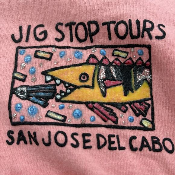 Vintage 1989 Jip Stop Tours San Jose Del Cabo Women's Top Size Large 80s Mexico - Picture 2 of 9